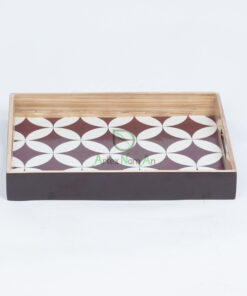 Square Eco Friendly Handmade Bamboo Serving Tray S 18 03 005 01