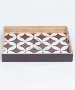Square Eco Friendly Handmade Bamboo Serving Tray S 18 03 005 01