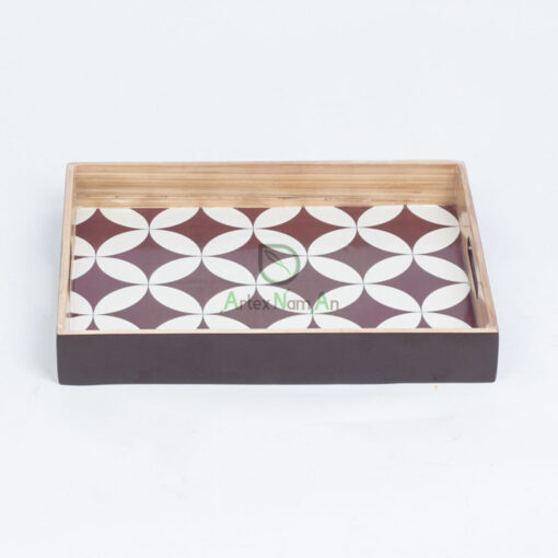 Square Eco Friendly Handmade Bamboo Serving Tray S 18 03 005 01