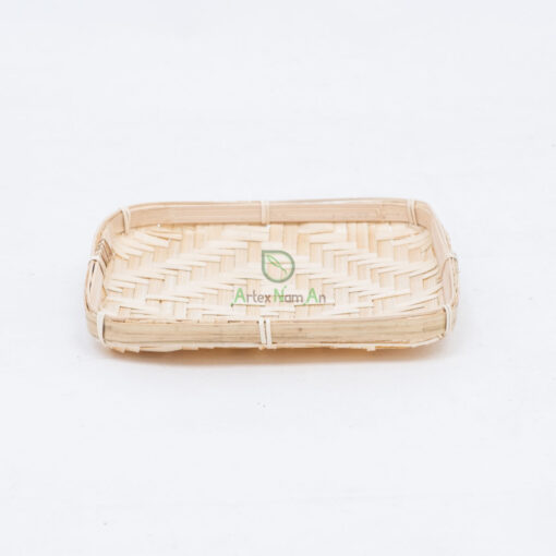 Square Flat Winnowing Bamboo Basket With Natural Color NBR 09 30 001 02