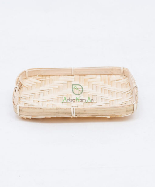 Square Flat Winnowing Bamboo Basket With Natural Color NBR 09 30 001 02