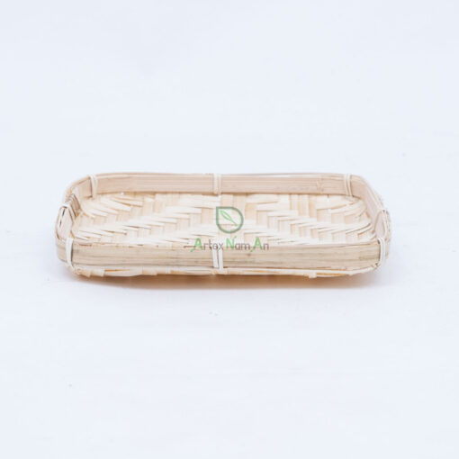Square Flat Winnowing Bamboo Basket With Natural Color NBR 09 30 001 02