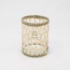 Unique Glass And Seagrass Candle Holder PA 06 28 001 02 S