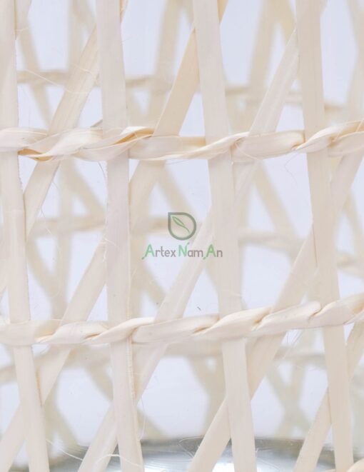 Unique Glass And Seagrass Candle Holder PA 06 28 001 02 S