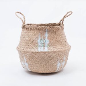 Vietnam Suppliers Woven Rice Belly Basket Organizer With Handles SG 06 05 441 01