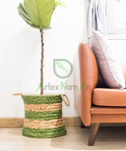 Water Hyacinth Farm House Planter With Handles W 06 05 216 01