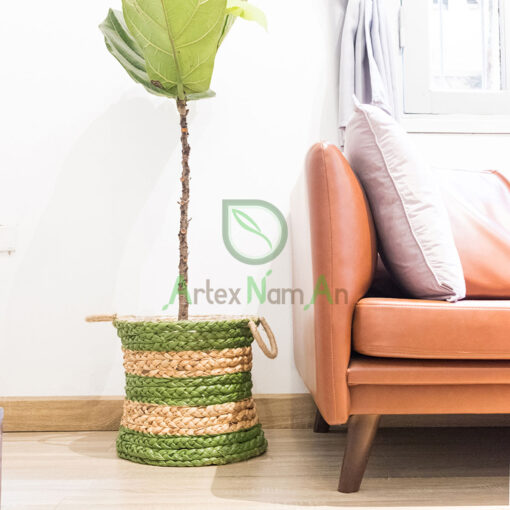 Water Hyacinth Farm House Planter With Handles W 06 05 216 01