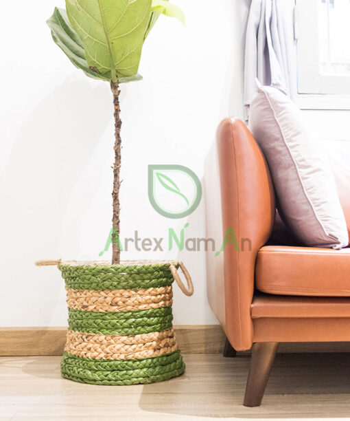 Water Hyacinth Farm House Planter With Handles W 06 05 216 01