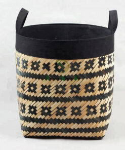 Wholesale Woven Bamboo Basket With Liner NB 11 05 002 1