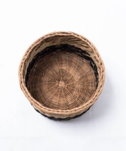 Wholesale Woven Baskets With Round Shape, Brown And Natural Color For Toy Storage From Vietnam Manufacturer RAP 10 05 001 01