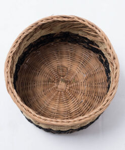 Wholesale Woven Baskets With Round Shape, Brown And Natural Color For Toy Storage From Vietnam Manufacturer RAP 10 05 001 01