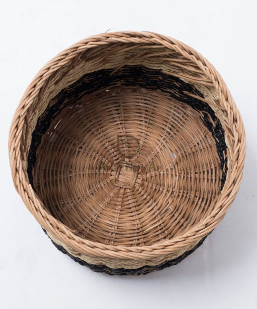 Wholesale Woven Baskets With Round Shape, Brown And Natural Color For Toy Storage From Vietnam Manufacturer RAP 10 05 001 01