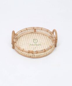 Wholesale natural rattan open weave serving trayweaving tray/decorative trays RI 46 03 001 03