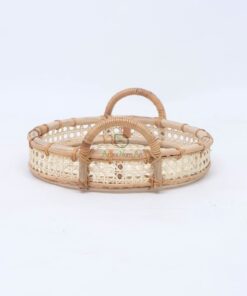 Wholesale natural rattan open weave serving trayweaving tray/decorative trays RI 46 03 001 03