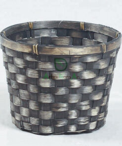 Woven Bamboo Basket In Black With High Quality NB 09 16 021 1