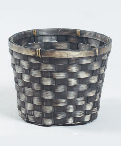 Woven Bamboo Basket In Black With High Quality NB 09 16 021 1