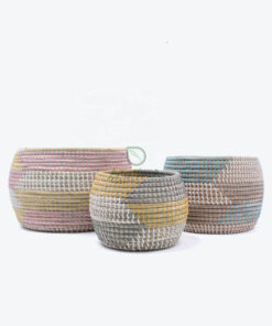 Woven Flower Pots & Planters Also Seagrass Indoor Plant Basket SG 09 16 127 01