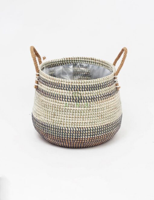 Woven Flower Pots & Planters Also Seagrass Plant Basket For Home And Garden SG 09 16 125 01