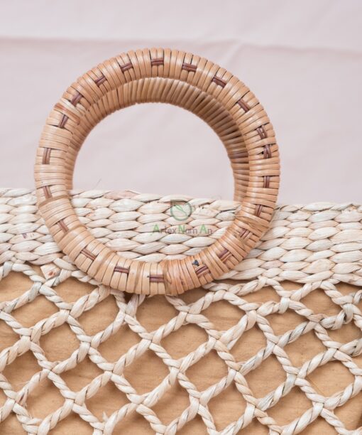 Woven Water Hyacinth Handbags For Women W 39 11 001 02