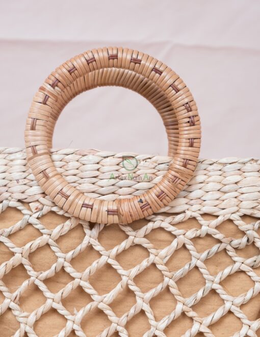 Woven Water Hyacinth Handbags For Women W 39 11 001 02