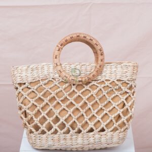Woven Water Hyacinth Handbags For Women W 39 11 001 02