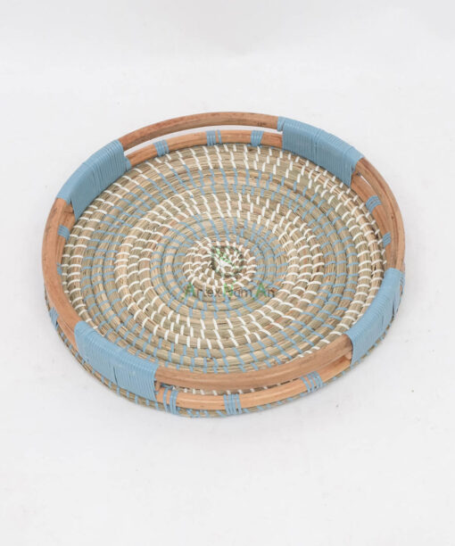 Beautiful Bamboo And Seagrass Serving Tray/Decorative Tray