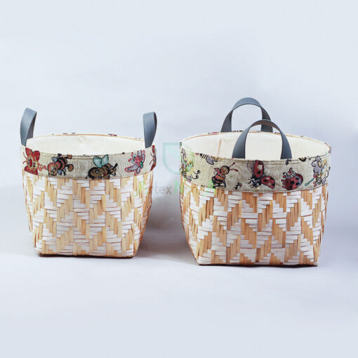 Bohemian Bamboo Basket Made From Vietnam