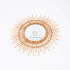 Handmade Round Rattan Mirror Decor Wall From Vietnam