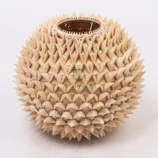 Unique design eco friendly hand made round quill lampshade from Vietnam