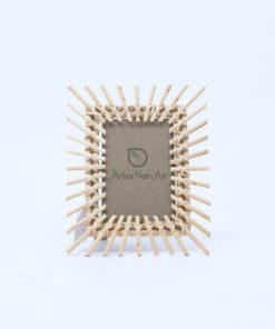 Wholesale Eco-friendly Rectangular Natural Rattan Mirror For Wall Decor From Vietnam Manufacturer