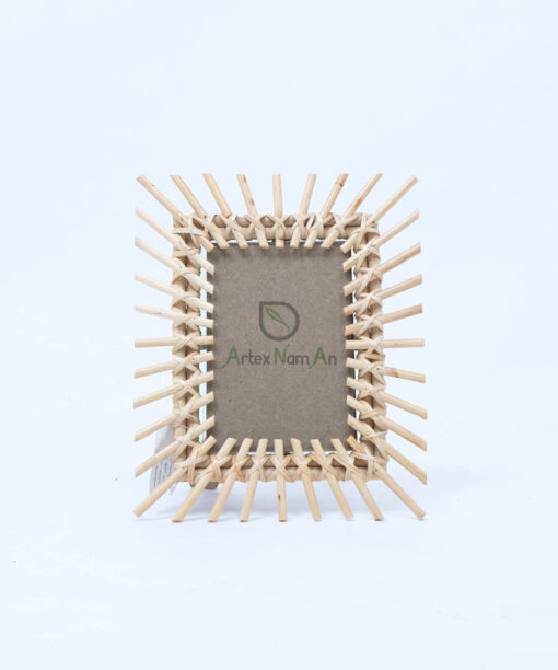 Wholesale Eco-friendly Rectangular Natural Rattan Mirror For Wall Decor From Vietnam Manufacturer