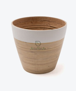 Bamboo Flower Pots & Planters Handmade Indoor Plant Pot S 15 16 009 01