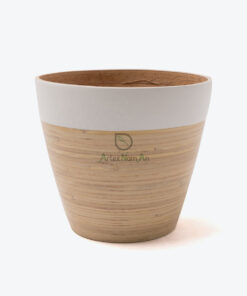 Bamboo Flower Pots & Planters Handmade Indoor Plant Pot S 15 16 009 01