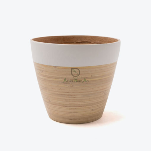 Bamboo Flower Pots & Planters Handmade Indoor Plant Pot S 15 16 009 01