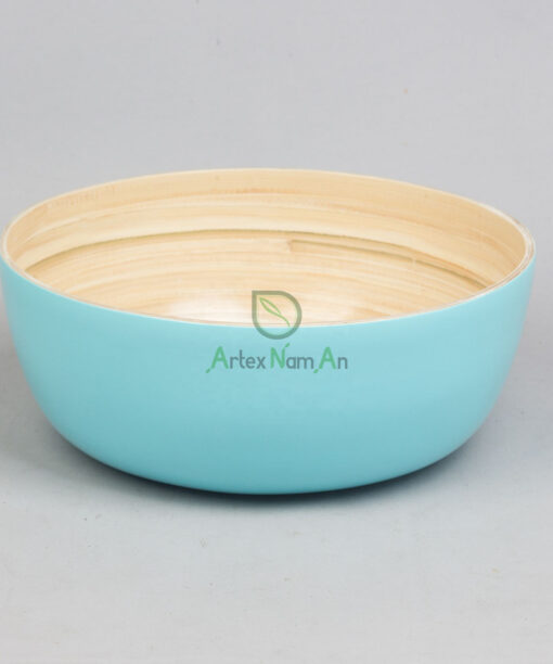 Beautiful Eco Friendly Bamboo Round Decorative Bowl S 18 01 019 01