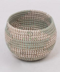 Eco Friendly Mini Round Woven Seagrass Indoor Planter Pot SG 09 05 455 01