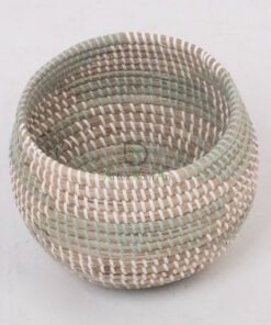 Eco Friendly Mini Round Woven Seagrass Indoor Planter Pot SG 09 05 455 01
