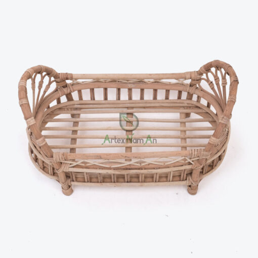 Eco Friendly Rattan Doll Bed Baby Doll Cradle RI 30 24 002 01