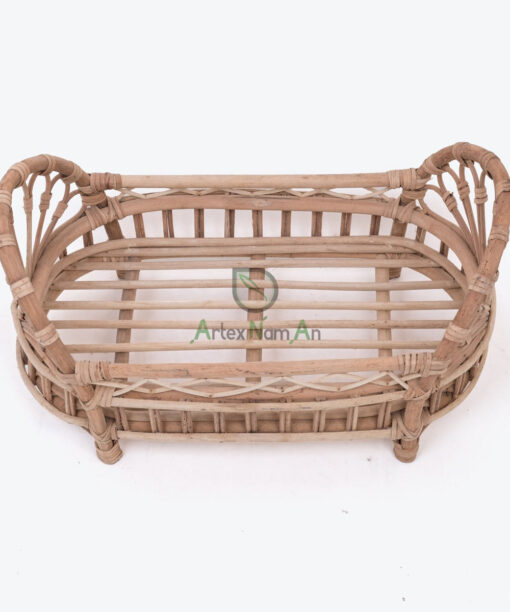 Eco Friendly Rattan Doll Bed Baby Doll Cradle RI 30 24 002 01