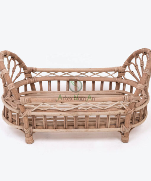 Eco Friendly Rattan Doll Bed Baby Doll Cradle RI 30 24 002 01