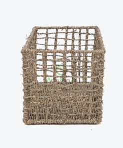 Eco Friendly Rectangular Woven Seagrass Toy Storage Organizer SG 06 05 473 01
