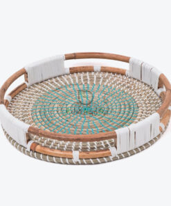 Eco Friendly Seagrass Rattan Storage Serving Tea Coffee Tray SGR 09 03 002 01