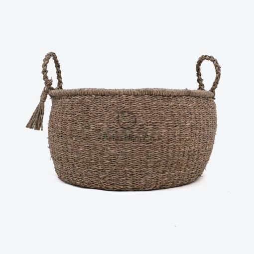 Eco Friendly Seagrass Woven Storage Baskets With Handles For Camping Eco Friendly Seagrass Woven Storage Baskets With Handles For Camping SG 06 05 472 01