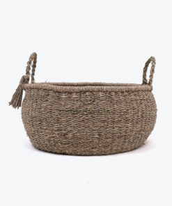 Eco Friendly Seagrass Woven Storage Baskets With Handles For Camping Eco Friendly Seagrass Woven Storage Baskets With Handles For Camping SG 06 05 472 01