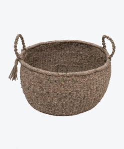 Eco Friendly Seagrass Woven Storage Baskets With Handles For Camping Eco Friendly Seagrass Woven Storage Baskets With Handles For Camping SG 06 05 472 01
