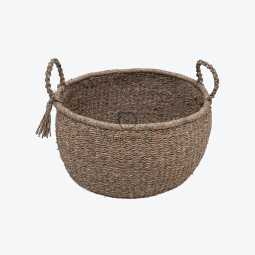 Eco Friendly Seagrass Woven Storage Baskets With Handles For Camping Eco Friendly Seagrass Woven Storage Baskets With Handles For Camping SG 06 05 472 01