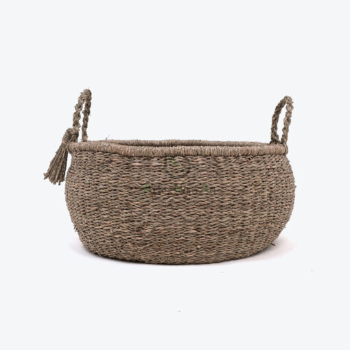 Eco Friendly Seagrass Woven Storage Baskets With Handles For Camping Eco Friendly Seagrass Woven Storage Baskets With Handles For Camping SG 06 05 472 01