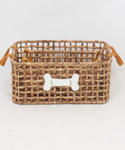 Eco-friendly Water Hyacinth Pet Basket To Buy In Bulk W 06 05 303 01