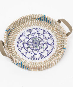 Eco friendly scandinavian seagrass wood decorative tray WSG 09 03 002 01 1