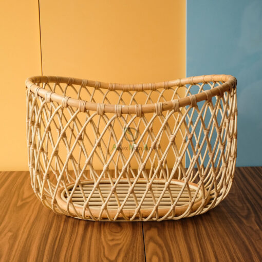 Handicraft Rattan Doll Furniture Baby Doll Crib Small Cot For Doll RI 30 24 008 01